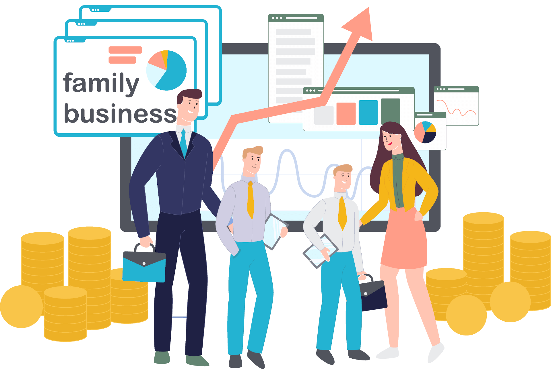 Family business scene